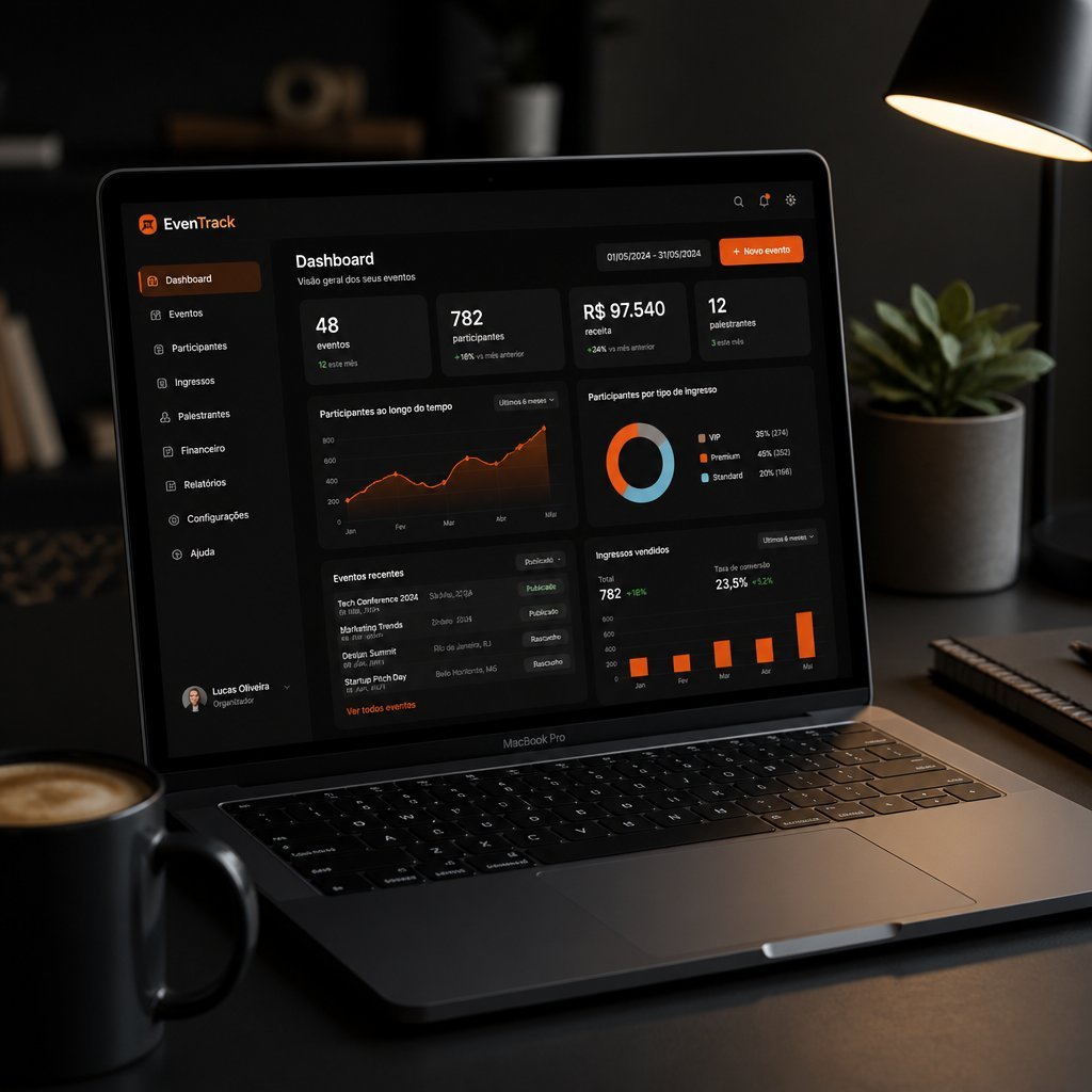 Dashboard Voxxer em MacBook Pro